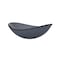 Novatto Clear Grey Slipper Glass Vessel Sink and Faucet Set in Matte Black NSFC-324G136MB - alternate 2